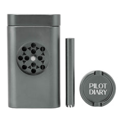 One Hitter Dugout With Grinder - Discreet Smoker