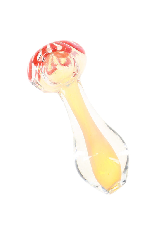 Color-Changing Stripe Spoon Pipe “Pocket Prism” – 3½″ – Assorted Colors - Discreet Smoker