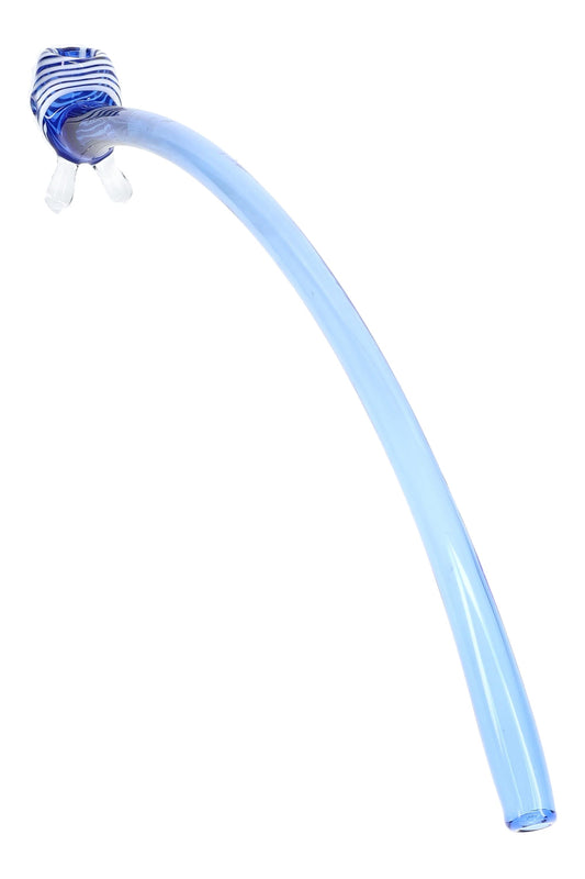 Long Colored Striped Glass Gandalf Pipe “Wizard Wand” – 17″ - Discreet Smoker