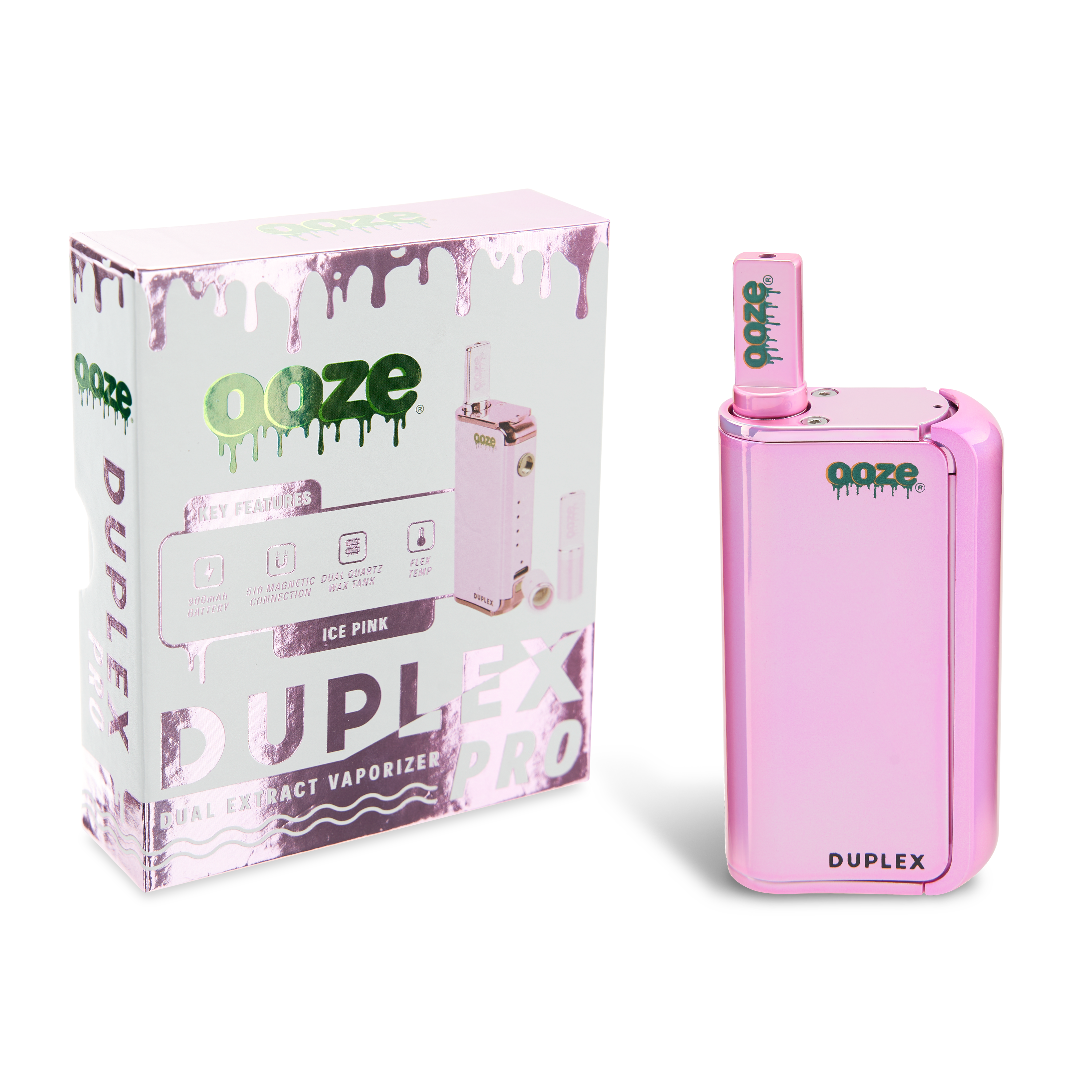 Ooze Duplex Pro – 900 mAh – Cartridge & Wax Vaporizer - Discreet Smoker