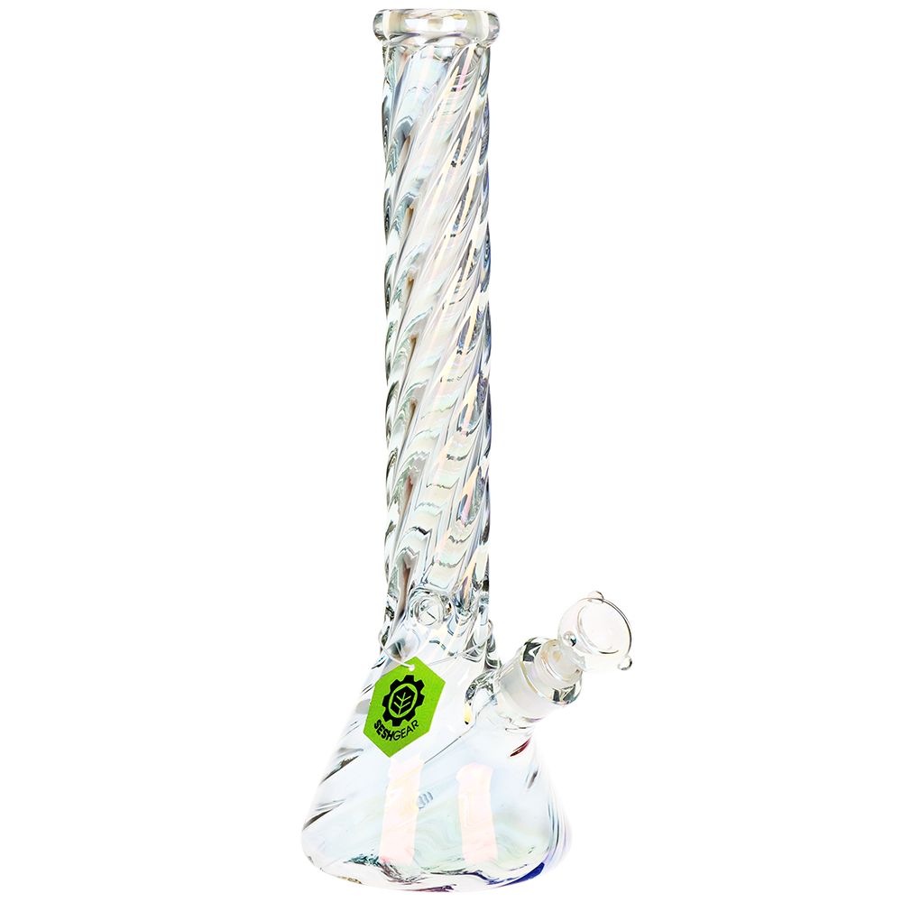 SeshGear Positive Twist Beaker Glass Water Pipe | 14mm F - Discreet Smoker