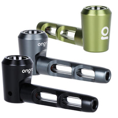 ONGROK Aluminum & Glass Spoon Pipe | 4.25" - Discreet Smoker