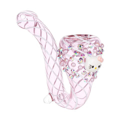 Greetings Kitty Sherlock Glass Pipe - 5.25" - Discreet Smoker