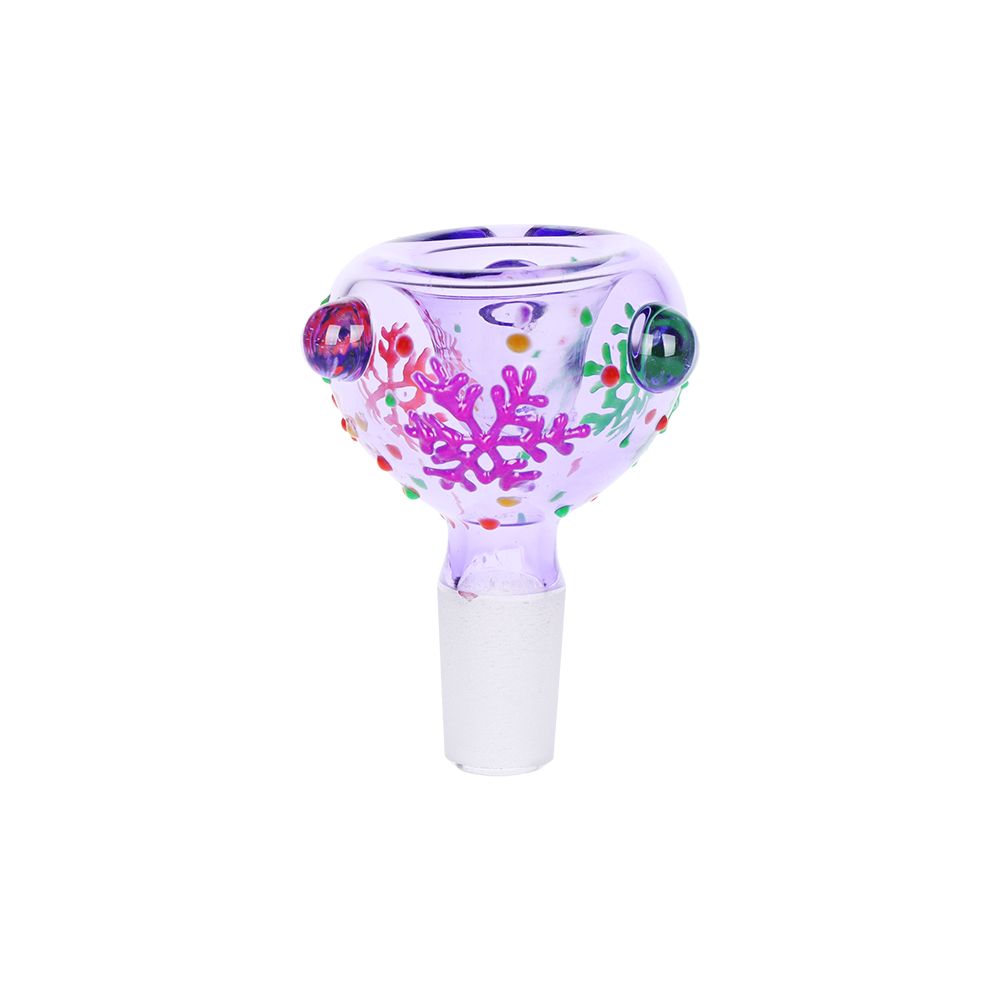 Pinky Hearts Beaker Glass Water Pipe - 10" / 14mm F - Discreet Smoker