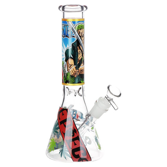 One Treasure Beaker Glass Water Pipe | 10.25" | 14mm F - Discreet Smoker