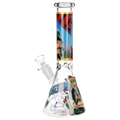 One Treasure Beaker Glass Water Pipe | 10.25" | 14mm F - Discreet Smoker