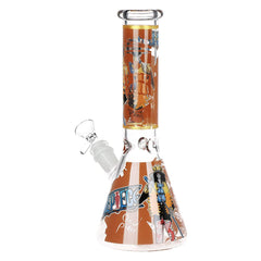 One Treasure Beaker Glass Water Pipe | 10.25" | 14mm F - Discreet Smoker
