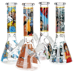 One Treasure Beaker Glass Water Pipe | 10.25" | 14mm F - Discreet Smoker