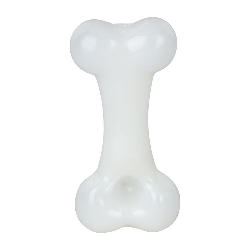 Dogg Lbs Everyday Dogg Bone Glass Hand Pipe | 3.75" - Discreet Smoker