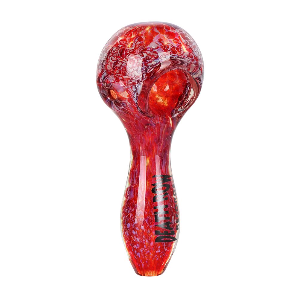 Death Row Records US Frit Glass Spoon Pipe | 4" - Discreet Smoker