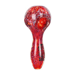 Death Row Records US Frit Glass Spoon Pipe | 4" - Discreet Smoker