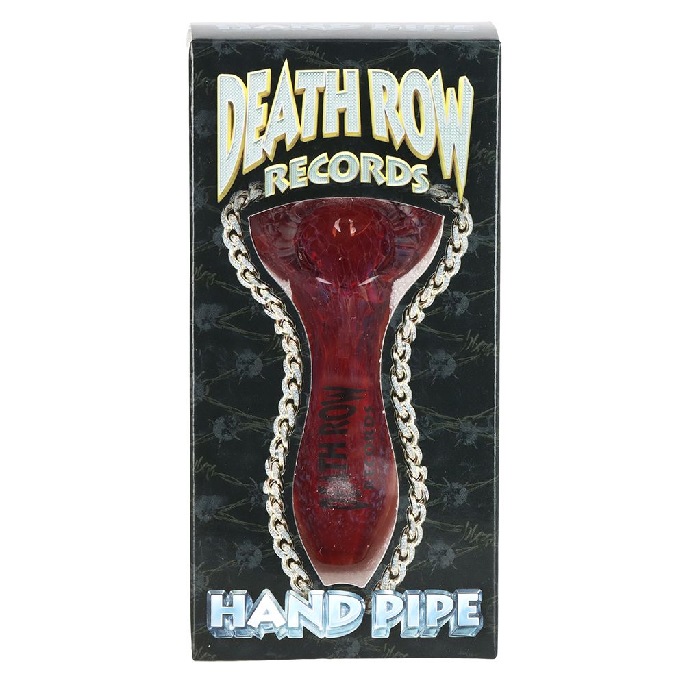 Death Row Records US Frit Glass Spoon Pipe | 4" - Discreet Smoker