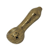 Death Row Records Metallic Etched Glass Spoon Pipe - 4"