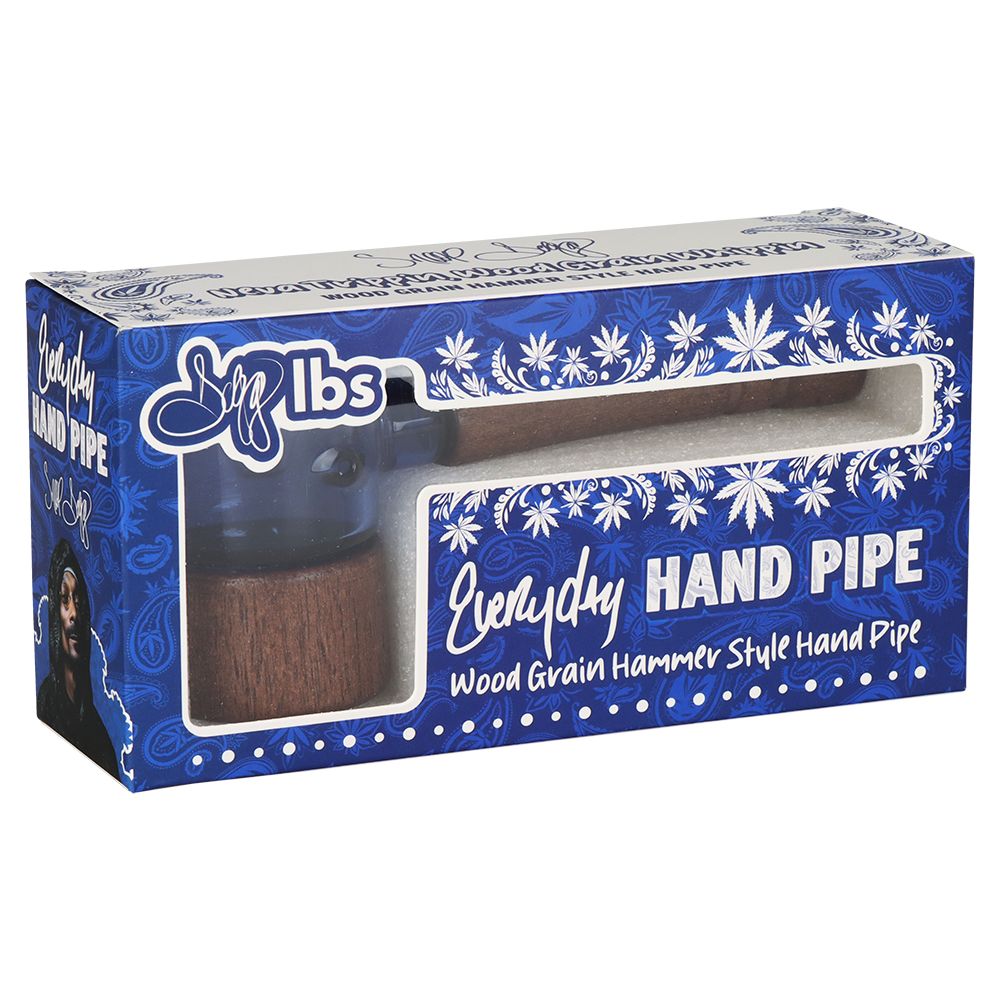 Dogg Lbs Everyday Wood Hammer Hand Pipe - 5" - Discreet Smoker