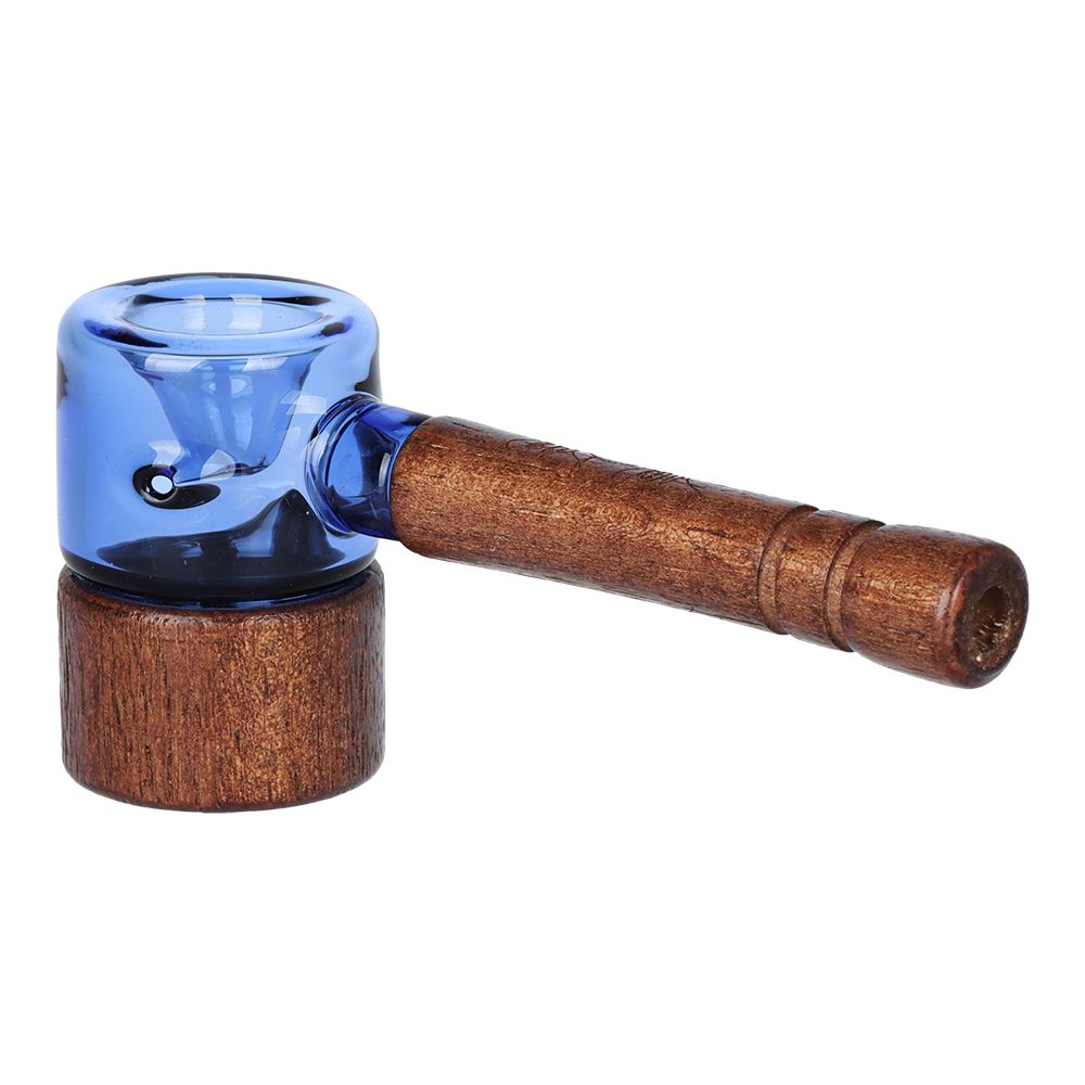 Dogg Lbs Everyday Wood Hammer Hand Pipe - 5" - Discreet Smoker