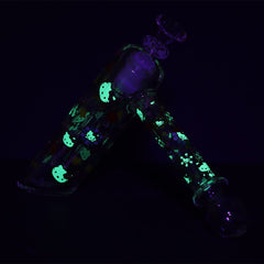 Happy Feels Kitty Glass Bubbler - 6" / 14mm F - Discreet Smoker