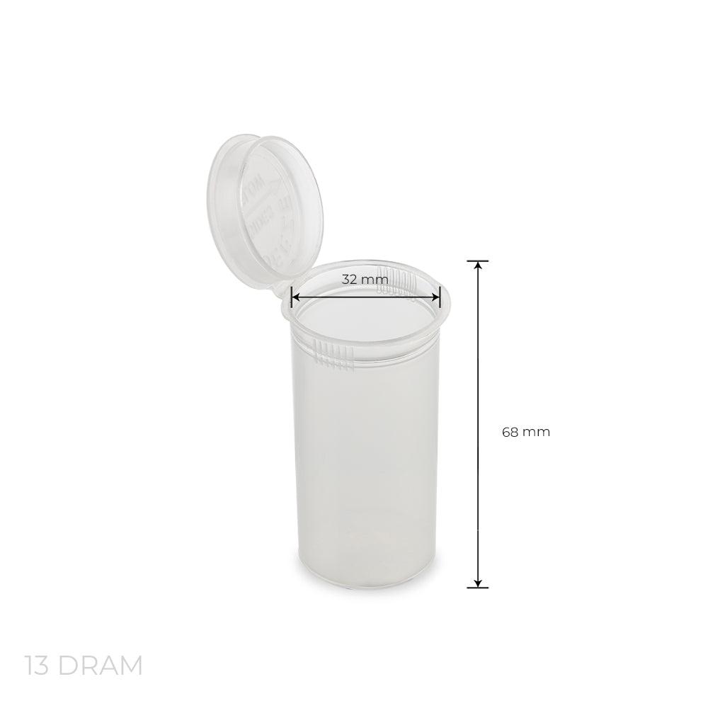 Loud Lock Pop Top Plastic Airtight Smell Proof Portable Packaging Containers 13 Dram - 315ct - Discreet Smoker