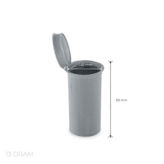 Loud Lock Pop Top Plastic Airtight Smell Proof Portable Packaging Containers 13 Dram - 315ct - Discreet Smoker