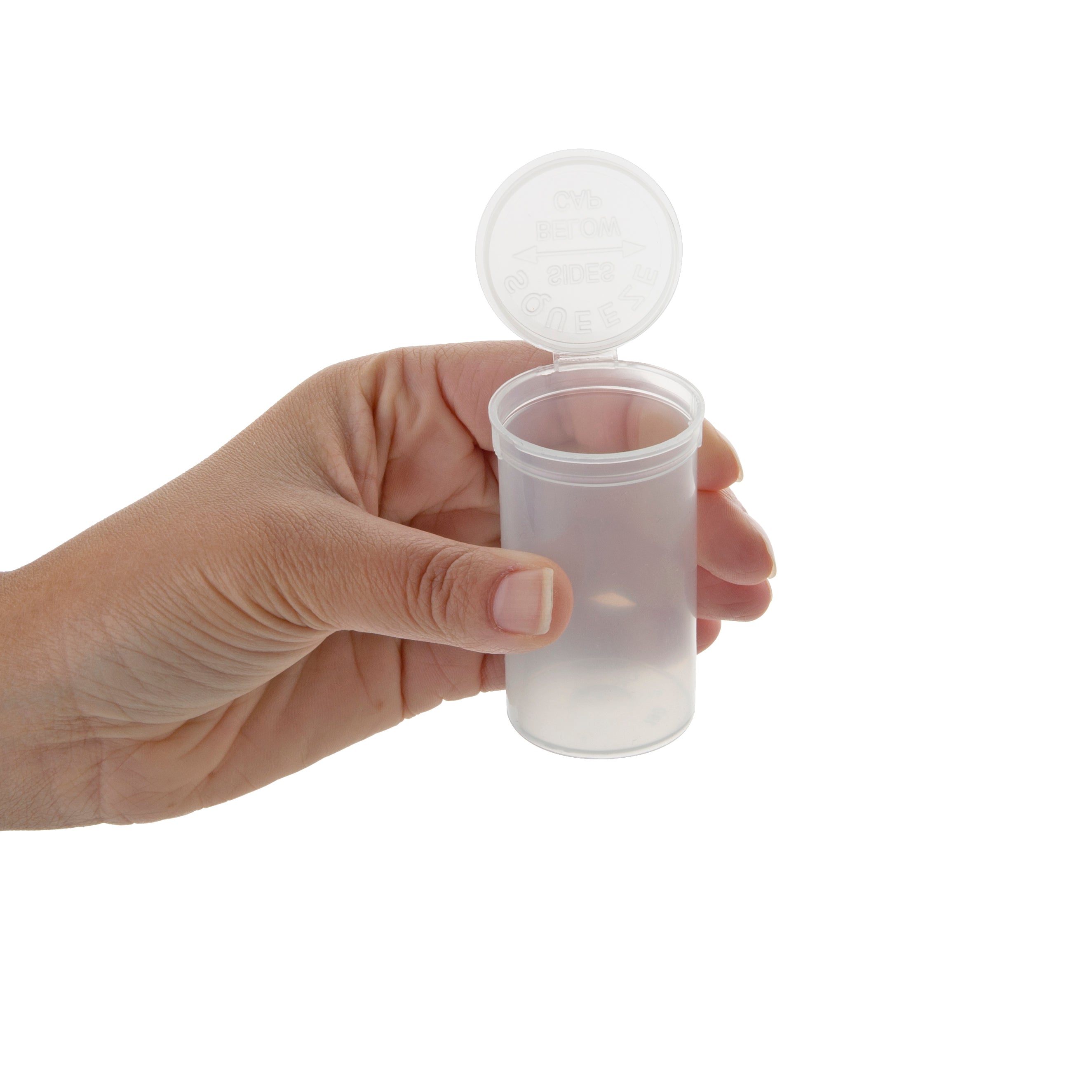 Loud Lock Pop Top Plastic Smell Proof Airtight Portable Packaging Storage Containers 19 Dram - 225ct - Discreet Smoker