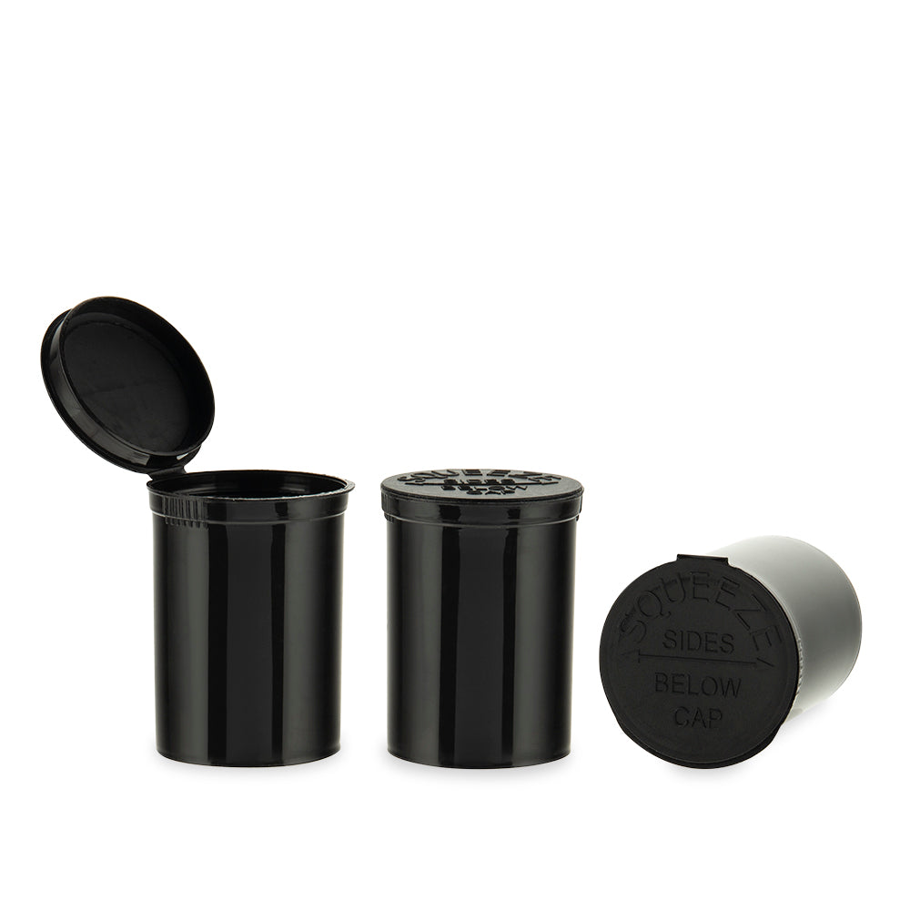 Loud Lock Plastic Pop Top - 30 Dram - 160pc - Child Resistant - Discreet Smoker