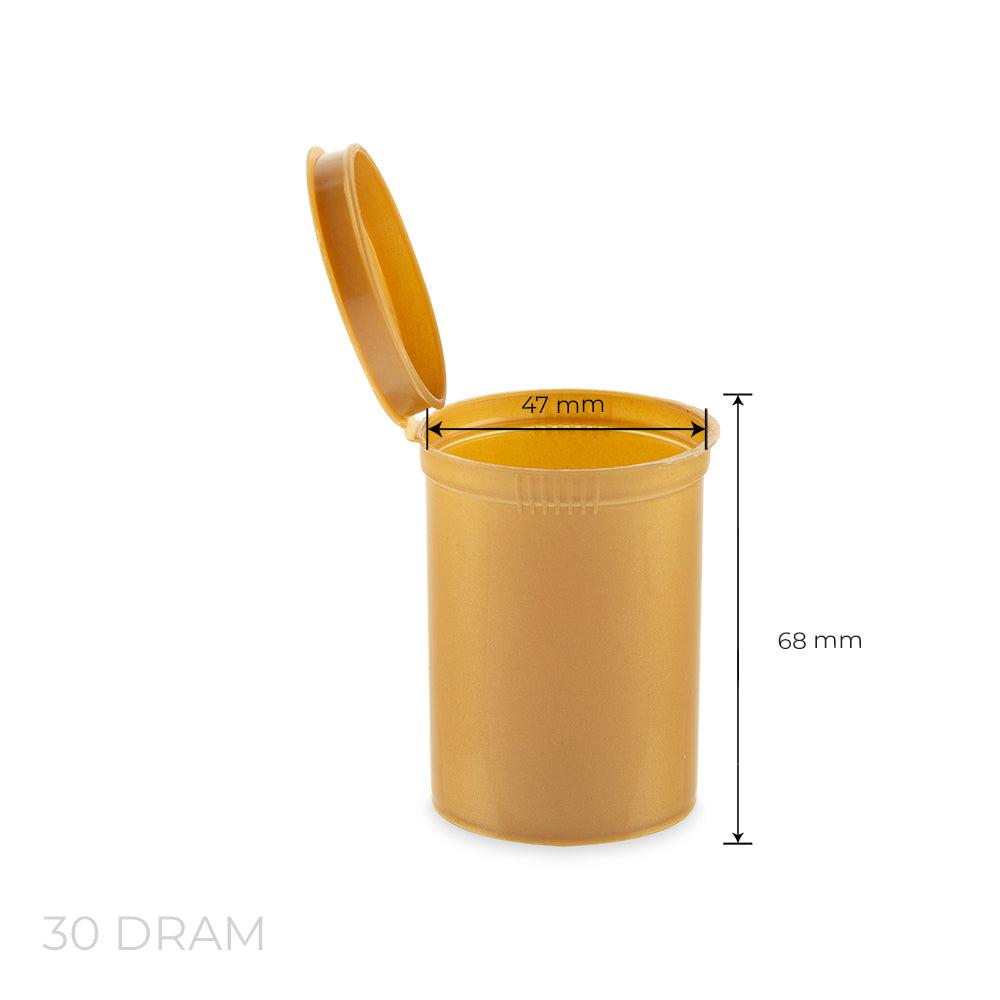 Loud Lock Pop Top Plastic Storage Vial Smell Proof Containers 30 Dram - 160ct - Discreet Smoker