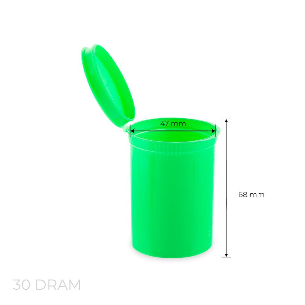 Loud Lock Pop Top Plastic Storage Vial Smell Proof Containers 30 Dram - 160ct - Discreet Smoker