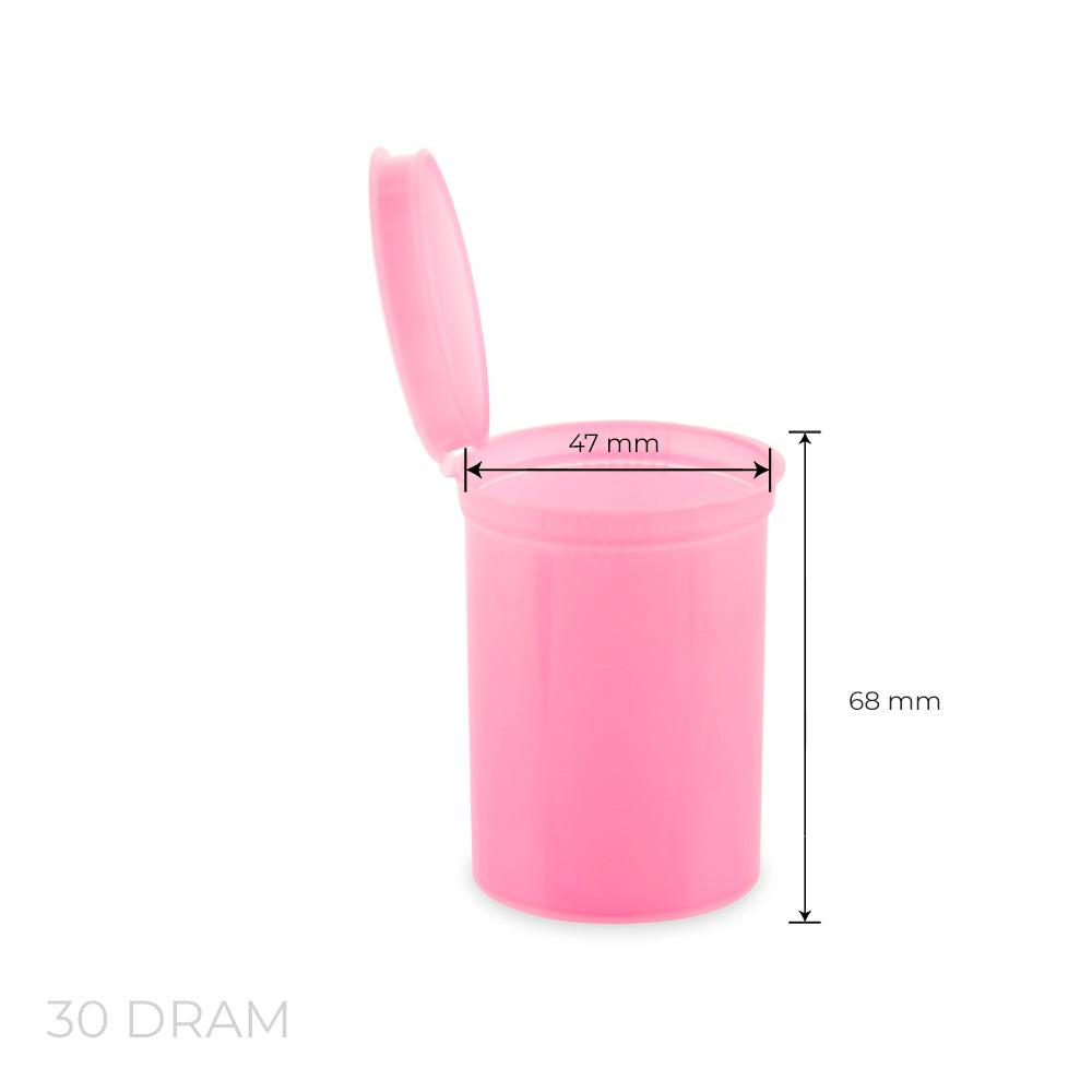 Loud Lock Pop Top Plastic Storage Vial Smell Proof Containers 30 Dram - 160ct - Discreet Smoker