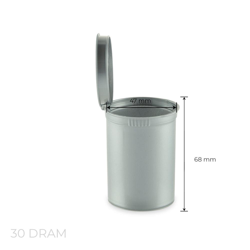Loud Lock Pop Top Plastic Storage Vial Smell Proof Containers 30 Dram - 160ct - Discreet Smoker