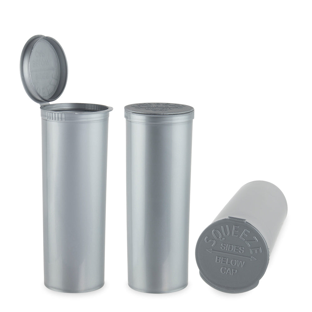 Loud Lock Plastic Pop Top - 60 Dram - 75pc - Child Resistant - Discreet Smoker