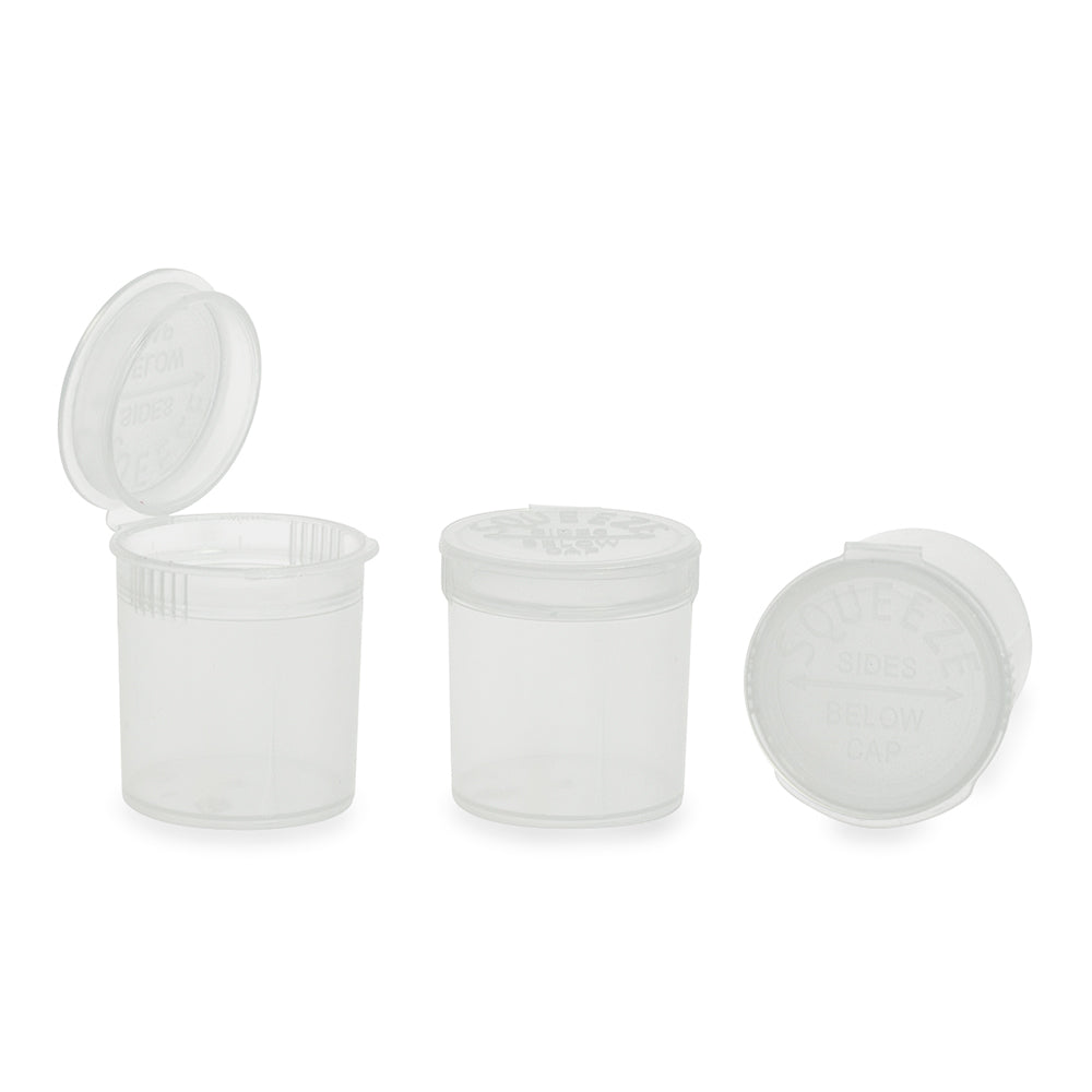 Loud Lock Plastic Pop Top - 6 Dram - 600pc - Child Resistant - Discreet Smoker