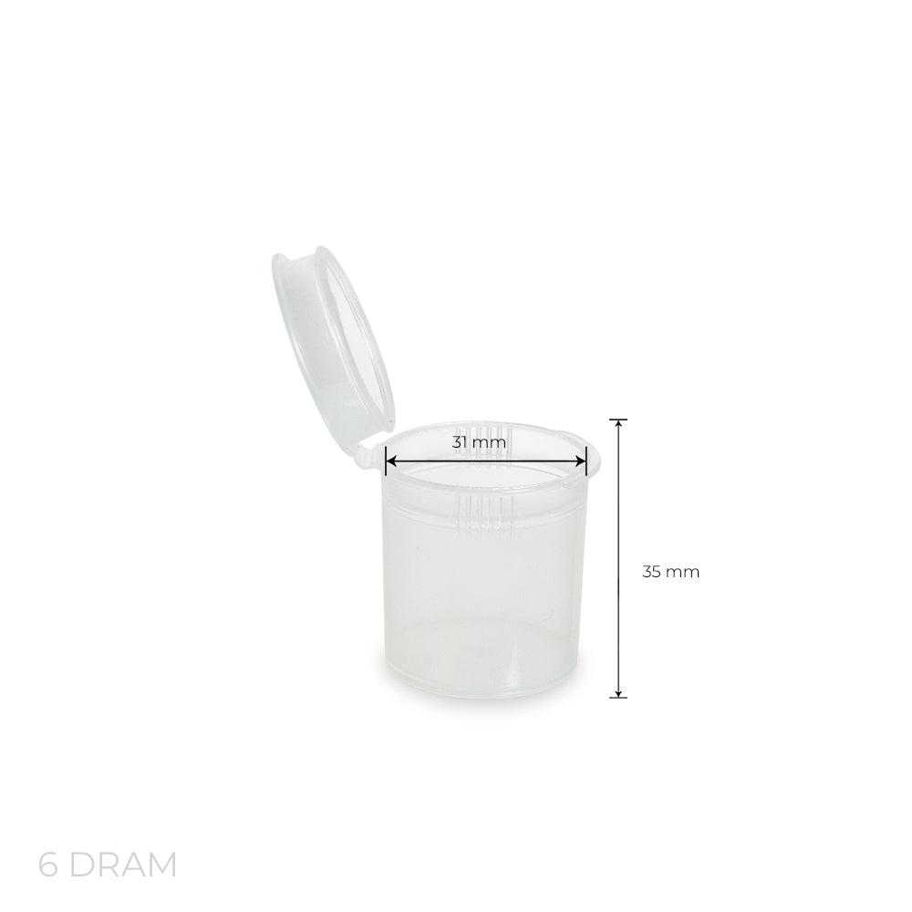 Loud Lock Child Resistant Pop Top Vials - 6 Dram - 600ct - Discreet Smoker