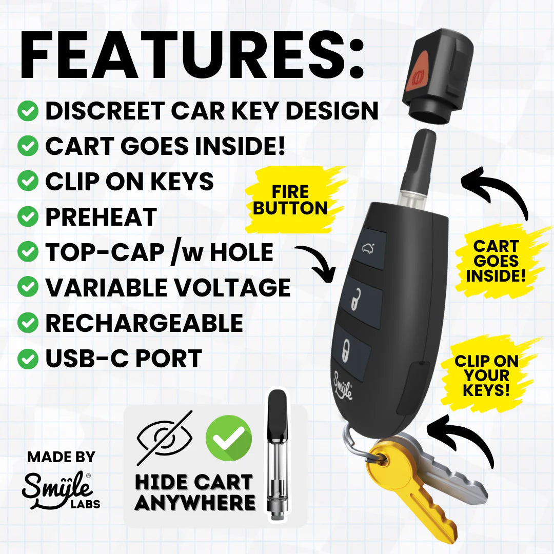 Car Key Penjamin Discreet 510 Battery - Discreet Smoker