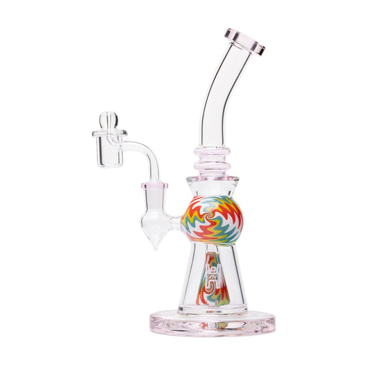 Human Grade 10" Mini Gumball Rig Glass Water Pipe - Discreet Smoker