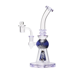 Human Grade 10" Mini Gumball Rig Glass Water Pipe - Discreet Smoker