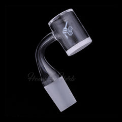 HONEY & MILK BEVEL QUARTZ BANGER - 90° DEGREE | YL - Discreet Smoker