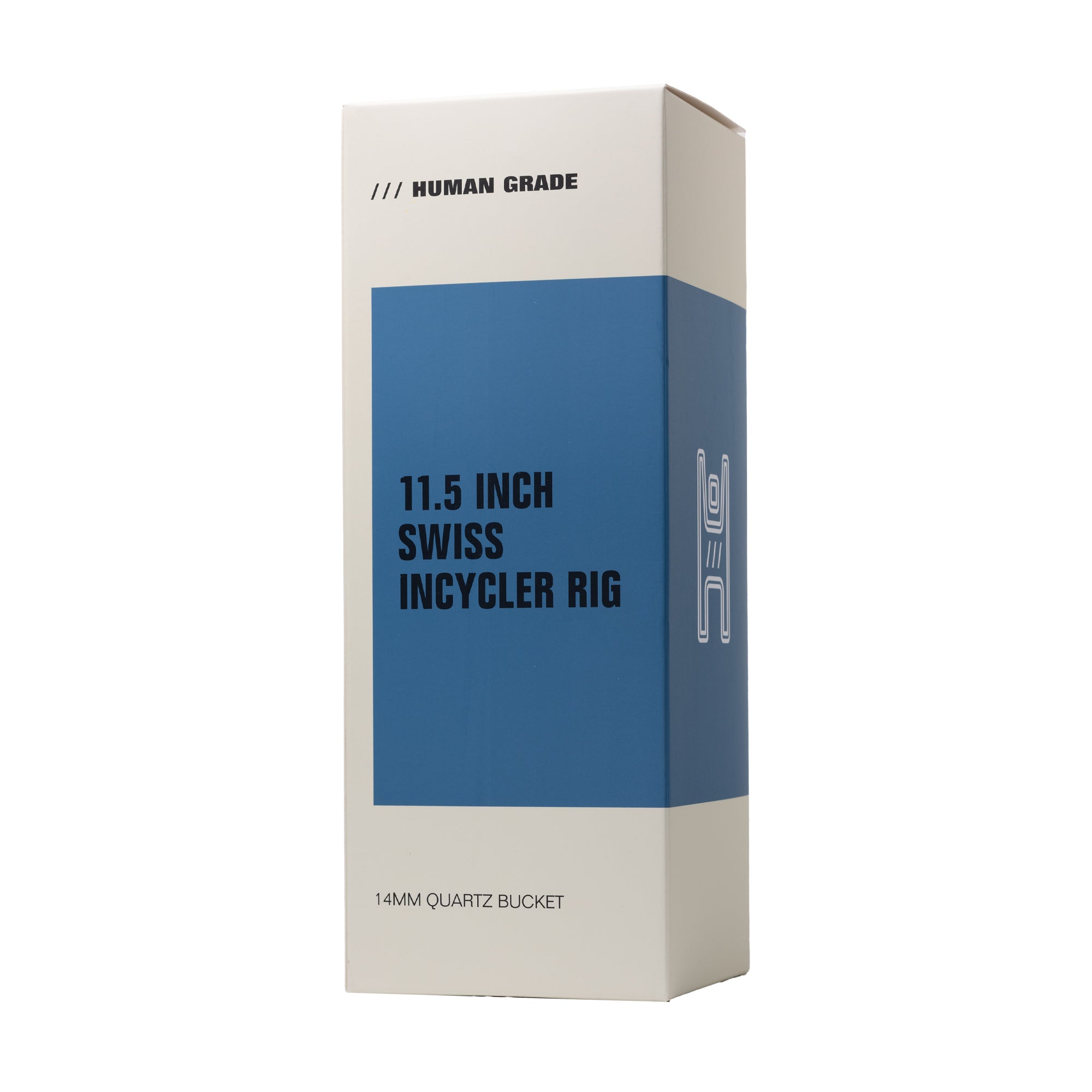 Human Grade 11.5" Swiss Incycler Glass Water Pipe - Discreet Smoker