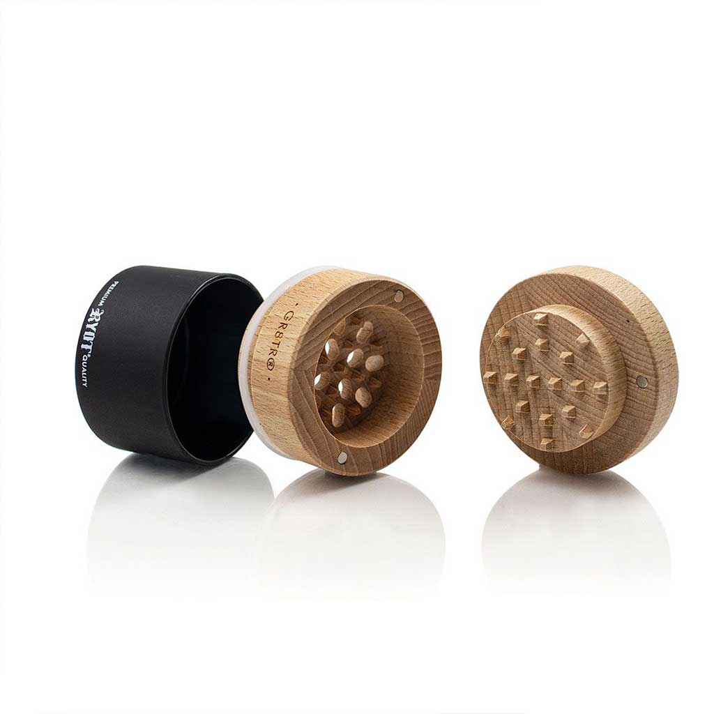 WOOD GR8TR WITH JAR BODY - Discreet Smoker