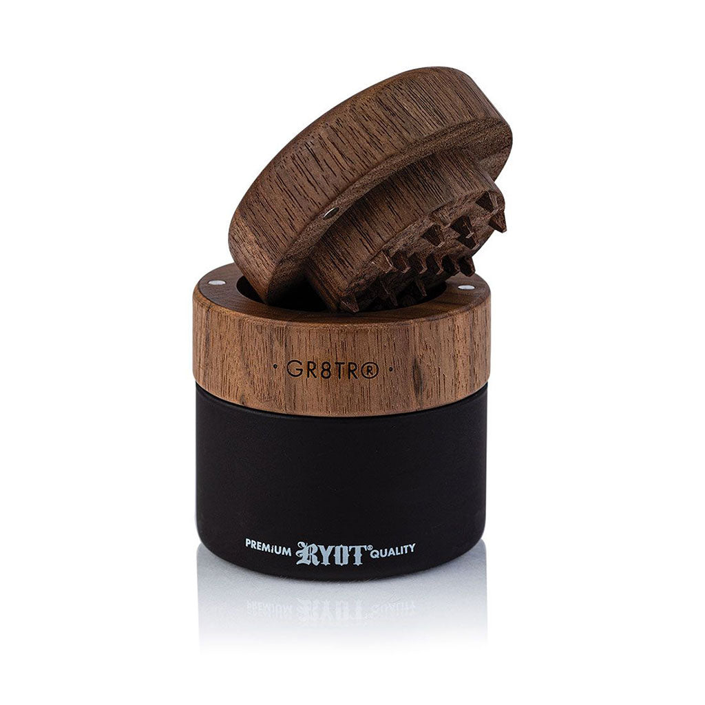 WOOD GR8TR WITH JAR BODY - Discreet Smoker