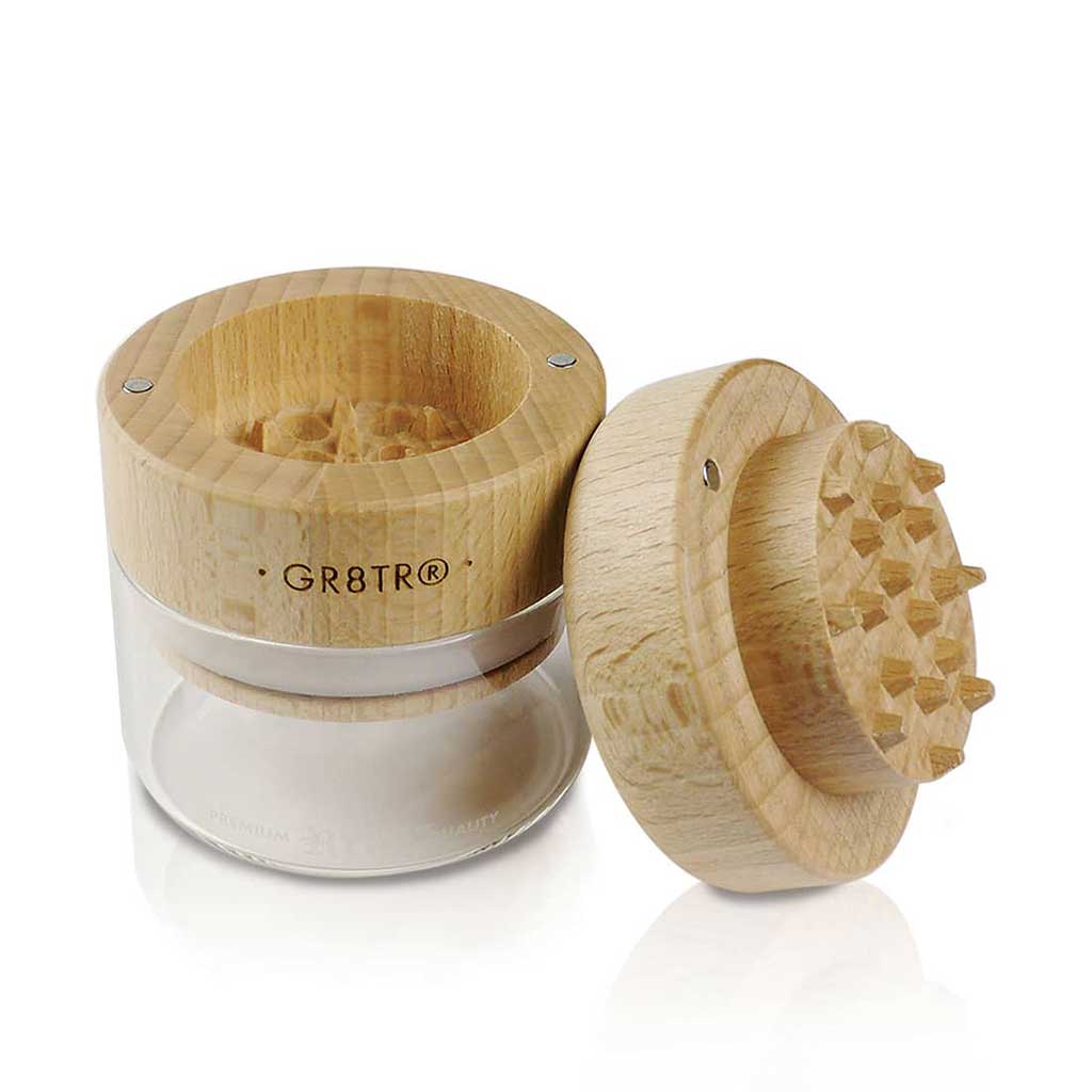 WOOD GR8TR WITH JAR BODY - Discreet Smoker
