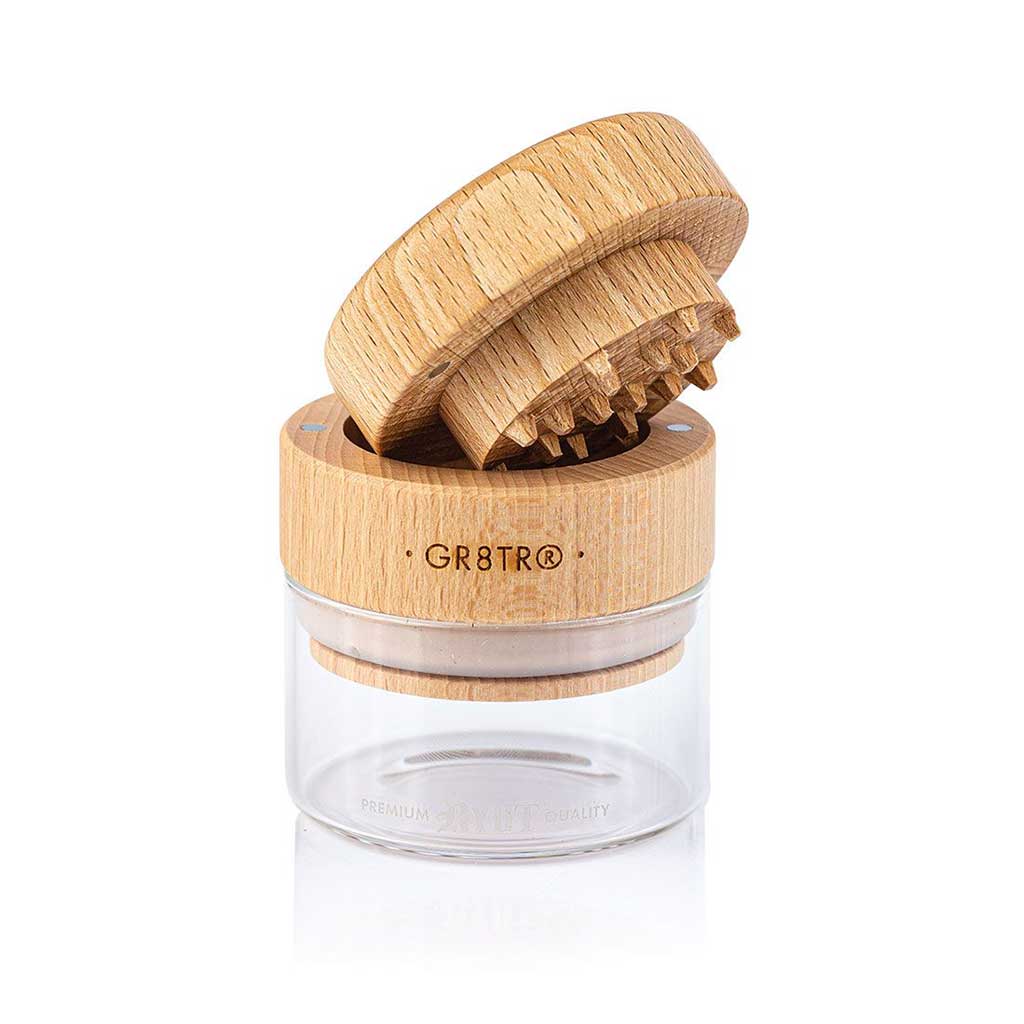 WOOD GR8TR WITH JAR BODY - Discreet Smoker