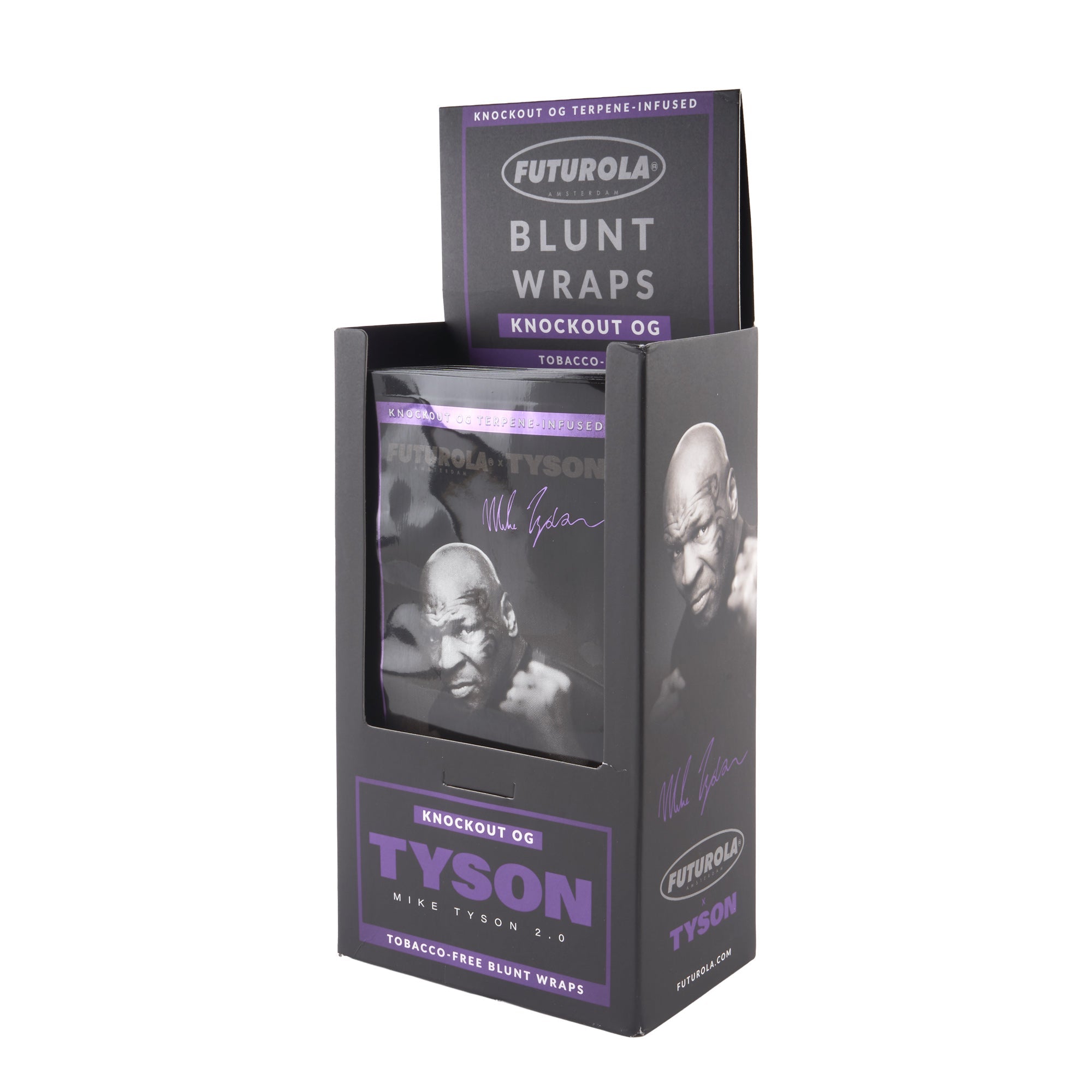 Futurola x Tyson 2.0 Terpene-Infused Blunt Wraps – 25ct - Discreet Smoker