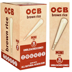 OCB Brown Rice Unbleached Cones | 24pc Display