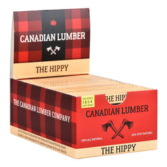 22PK DISPLAY - Canadian Lumber All Natural Rolling Papers & Tips - 1 1/4 / 40pc / The Hippy