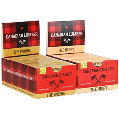 22PK DISPLAY - Canadian Lumber All Natural Rolling Papers & Tips - 1 1/4 / 40pc / The Hippy