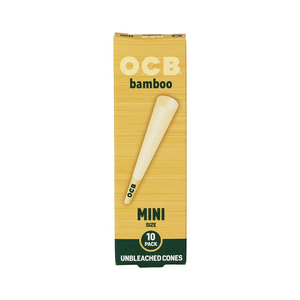OCB Unbleached Bamboo Pre-Rolled Cones | 24pk Display - Discreet Smoker