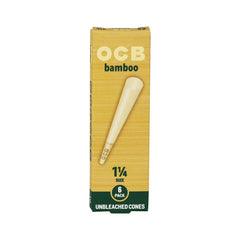 OCB Unbleached Bamboo Pre-Rolled Cones | 24pk Display - Discreet Smoker