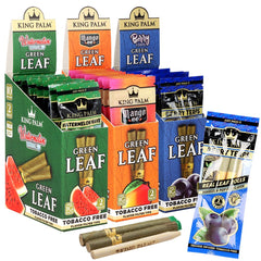 King Palm Hand-Rolled Leaf Wraps | Mini | 2pc | 10pk Display