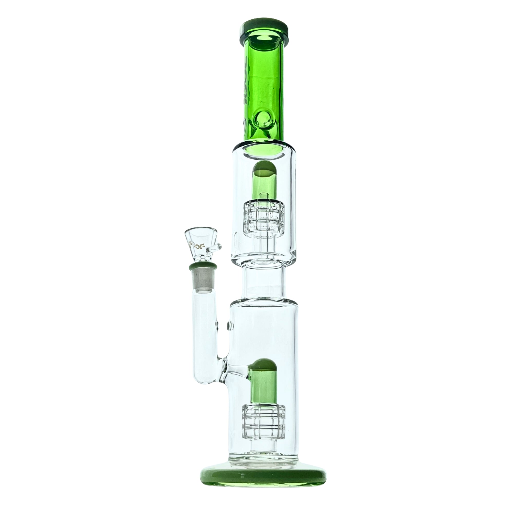 StormRock 16" Double Showerhead Ice Bong - Discreet Smoker