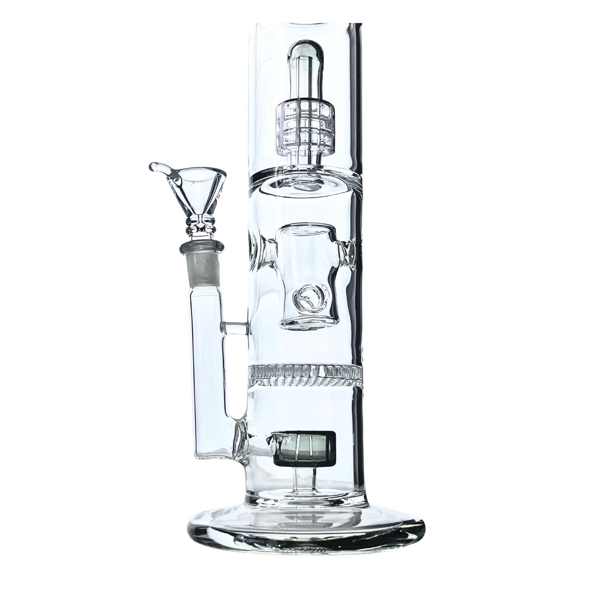 Rock Glass 16" Aurora Triple-Stage Matrix Perc Bong - Discreet Smoker