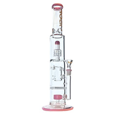 Rock Glass 16" Aurora Triple-Stage Matrix Perc Bong - Discreet Smoker